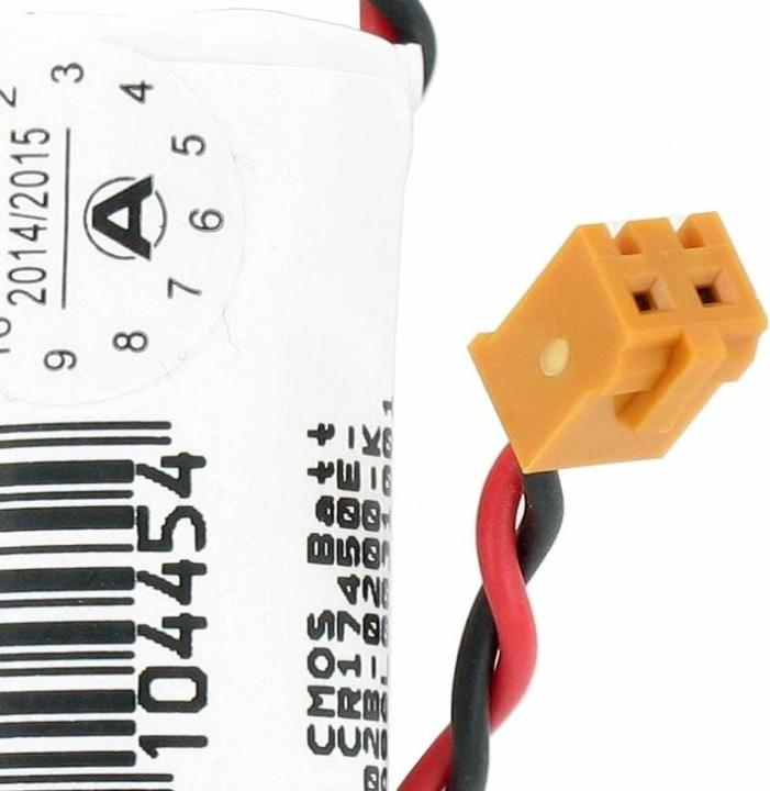 Actual product image AccuCell Batterie CMOS CR17450E-RL, FANUC A02B-0200-K102, FANUC A98L0031001 GE Fanuc (1 pcs., Device specific, 2500 mAh)