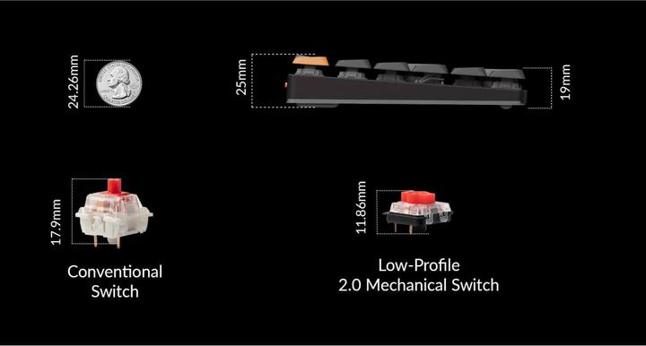 Produktbild Keychron K5 QMK V2 (CH, Kabellos, Kabelgebunden)