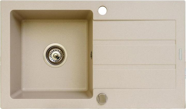 Image du produit Maidsinks Evier monocuve avec égouttoir Promo 76x44 1B 1D E070053701 (Evier encastré, 44 cm, 76 cm)
