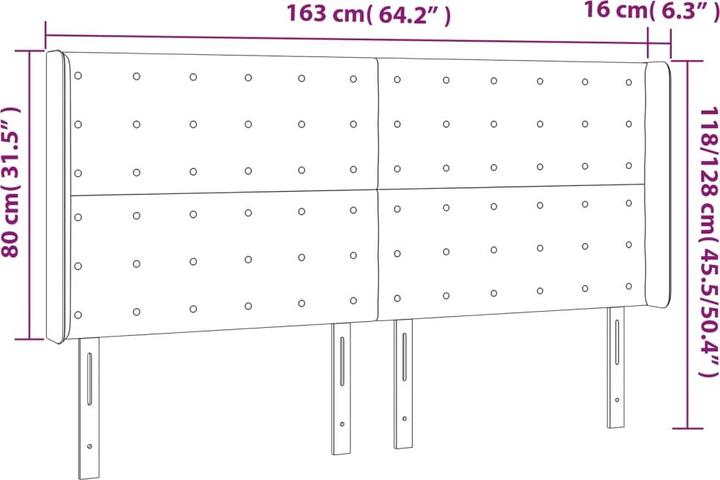 Immagine prodotto VidaXL Ashley (163 x 16 x 128 cm)