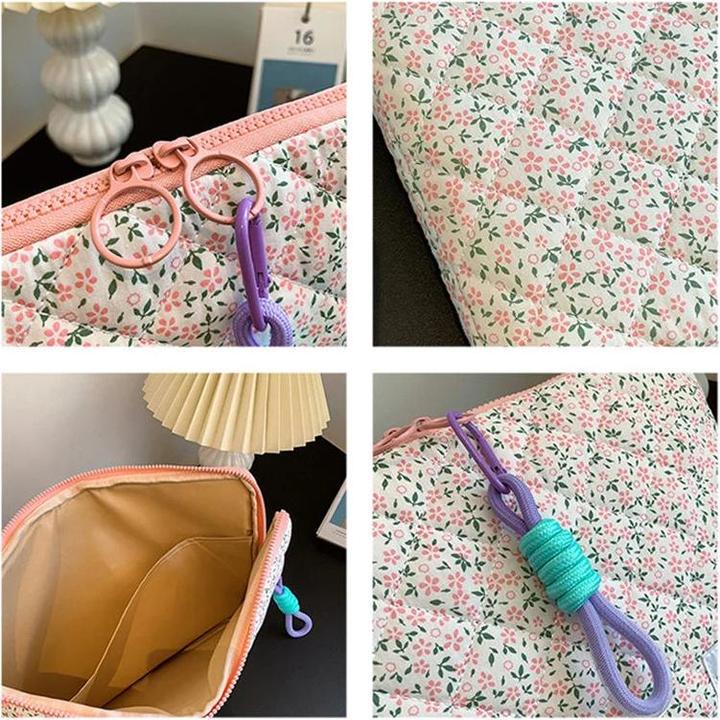 Produktbild Only-Bags.Store Niedliche Blume Laptop Sleeve Computer Tragetasche Tasche 11 Zoll tragbare Tischabdeckung Taschen