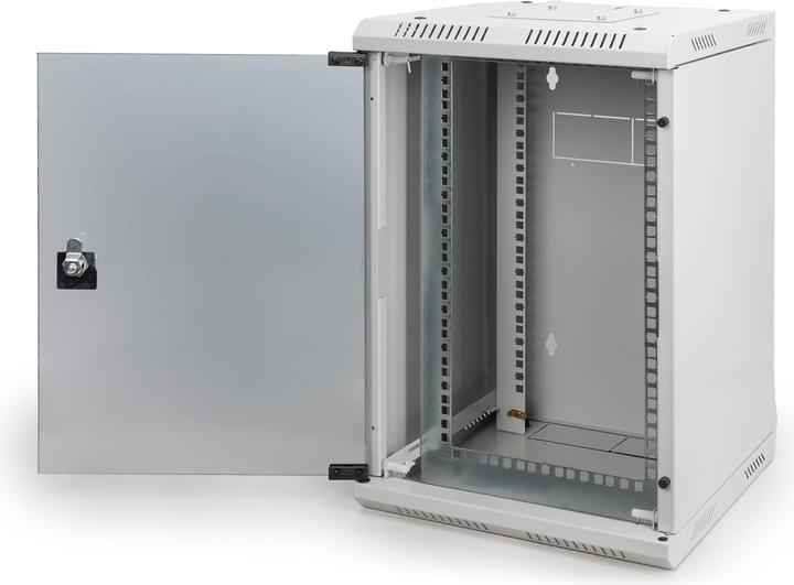 Actual product image Digitus Combi Wall Mounting Cabinet 254 mm (10") and 482.6 (19") mm (5.71 RU, 10 inch rack)