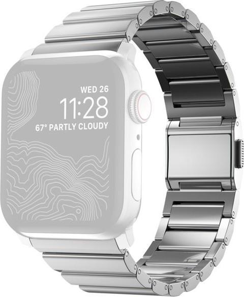 Actual product image Nomad Strap Stainless Steel silver V2 42/44 mm (44 mm, 42 mm, Stainless steel)