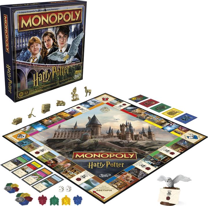 Productafbeelding Hasbro Gaming Monopoly Harry Potter Editie Bordspel, Gezinspelen voor 2 tot 6 Spelers, Leeftijden 8+ (Meertalig, Grieks)