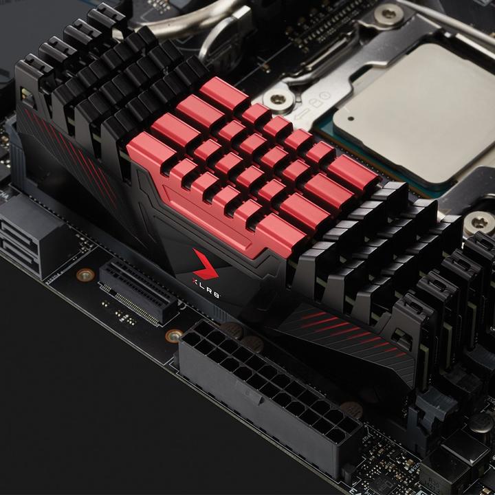 Image du produit PNY Mémoire RAM XLR8 8GB DDR4 3200MHz bulk (1 x 8GB, 3200 MHz, RAM DDR4)