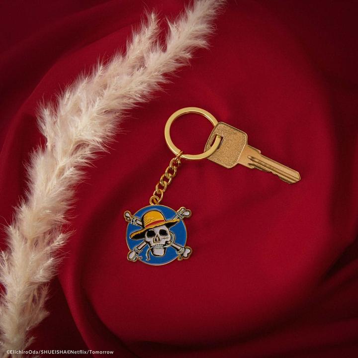 Actual product image Cinereplicas One Piece Luffy keyring pendant
