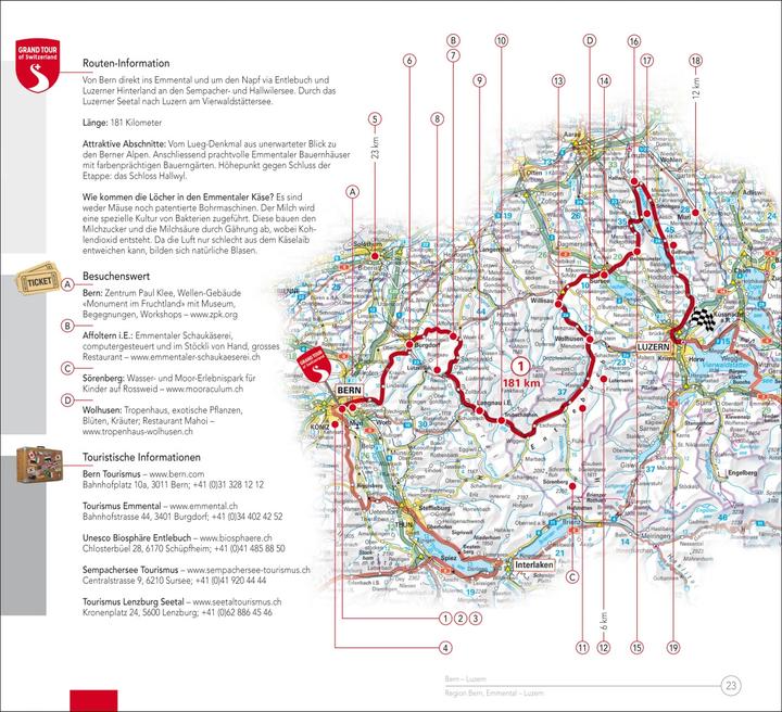 Produktbild Grand Tour of Switzerland. Touring Guide (Deutsch, Roland Baumgartner, Peter-Lukas Meier, 2015)