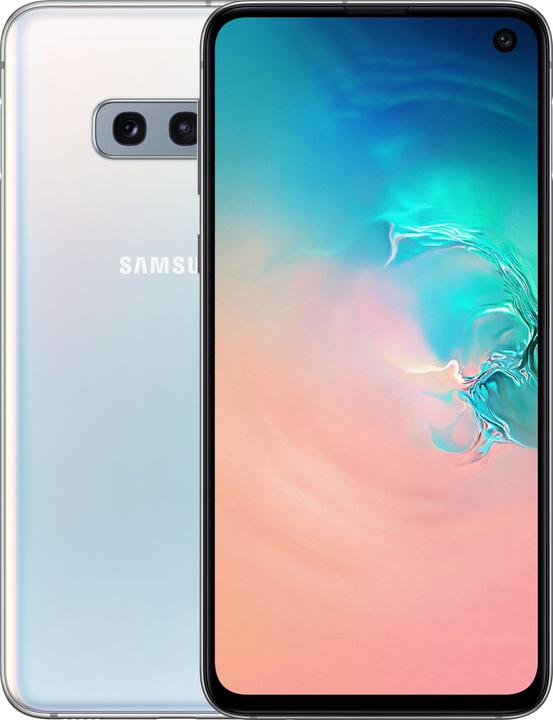 Actual product image Samsung Galaxy S10e DE version (128 GB, Prism White, 5.80", Hybrid Dual SIM, 16 Mpx, 4G)
