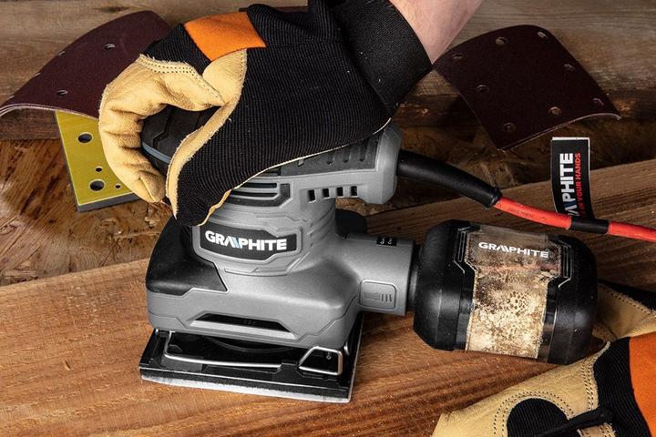 Image du produit Graphite Broyage de particules 240 W, 110 x 100 mm Pied (Ponceuse vibrante, 240 W)