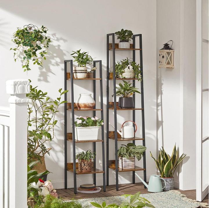 Actual product image Vasagle Bookcase brown, black 33.8 x 30.0 x 170.0 cm