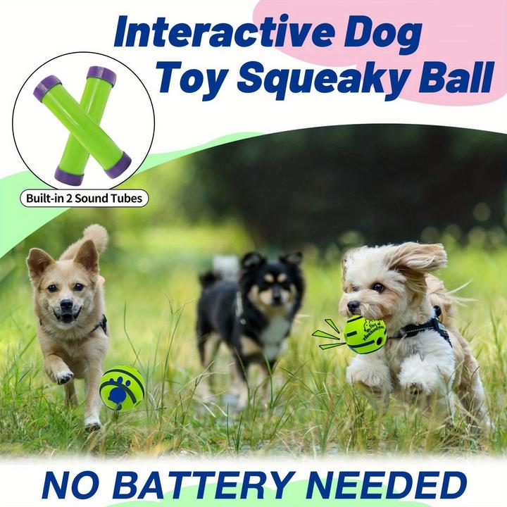 Produktbild Alopini 1 Stück Pet Voice Ball Toy, Hund IQ Training Ball Toy, ohne Batterie (Ballspielzeug Hund)