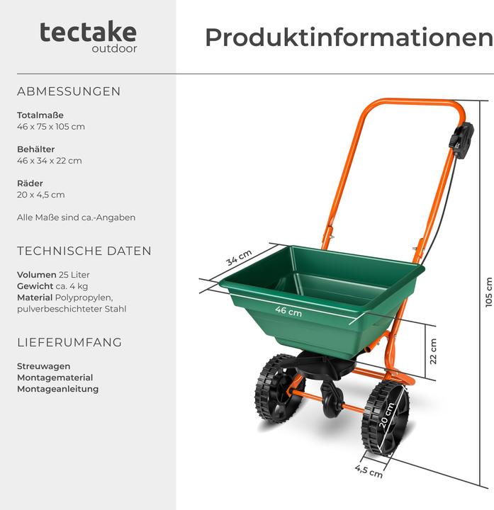 Produktbild tectake Streuwagen