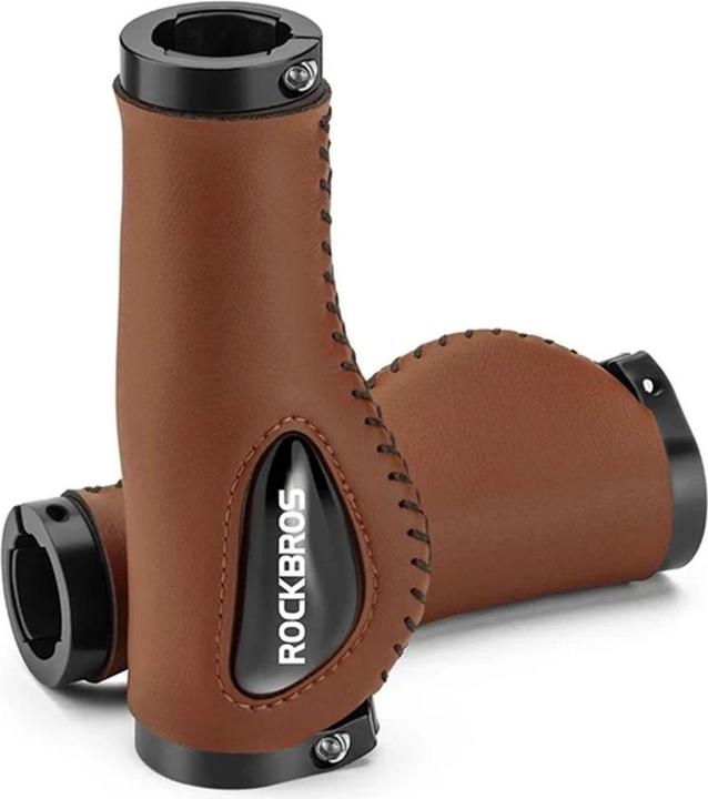 Produktbild Rockbros 40720001002 Leder-Fahrradgriffe – braun