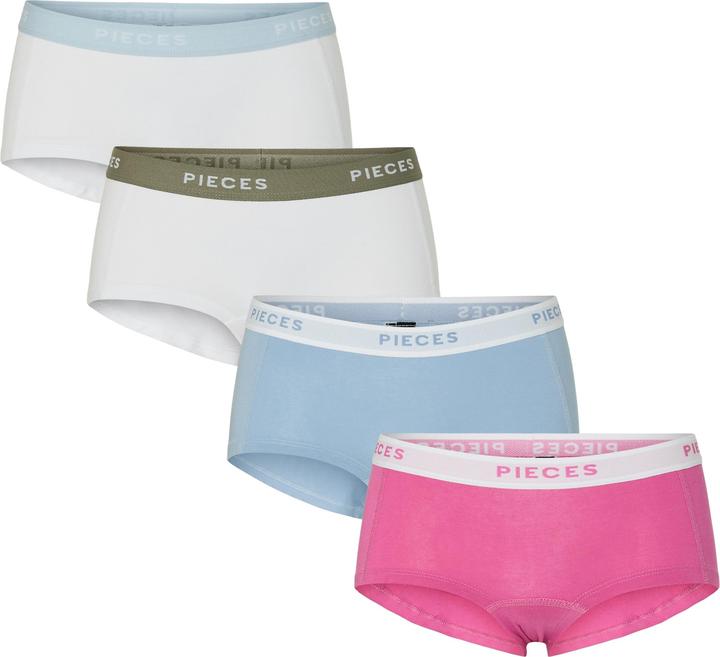 Immagine prodotto Pieces PCLOGO LADY 4er-Pack Boxershorts (M, confezione da 4)