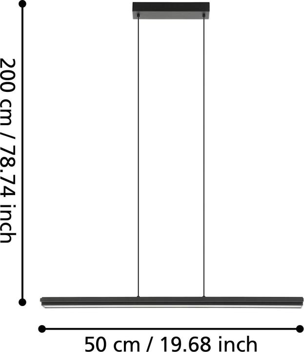 Produktbild EGLO Pendelleuchte CAMBULOS 2x LED 17W, 3000 K (4300 lm)