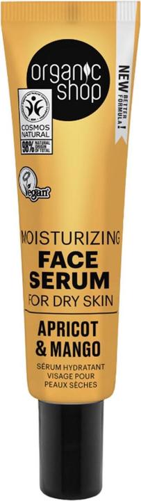 Organic Shop Pflegendes Gesichtsserum für trockene Haut, Aprikose und Mango, 30 ml (30 ml)