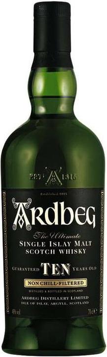 Ardbeg 10 anni (Single Malt, Whisky scozzese, 1 x 70 cl)