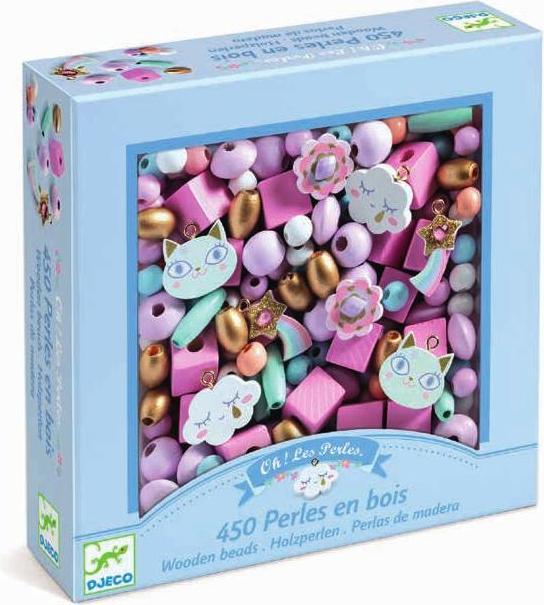 Produktbild Djeco Holzperlen Regenbogen