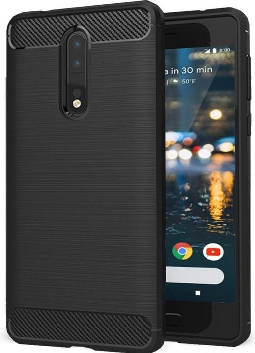 Actual product image Screenguard Nokia 8 Cover Carbon Brushed Soft TPU (Nokia 8)