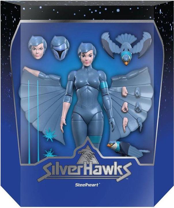 Actual product image Super7 SilverHawks figurine Ultimates Steelheart 18 cm