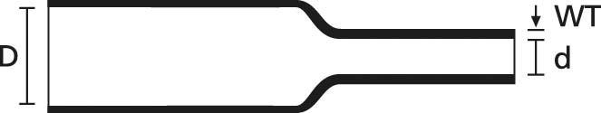 Actual product image HellermannTyton TF31-40/13 heatshrink black 40/30mm (30 x)