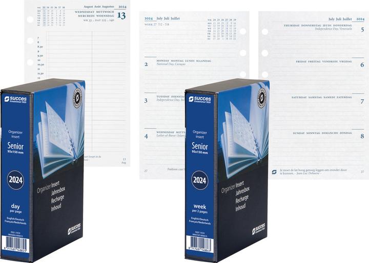Produktbild Succes Senior Jahresinhalt komplett Januar - Dezember (9.5 x 15 cm, Deutsch, Französisch, Italienisch, Englisch)