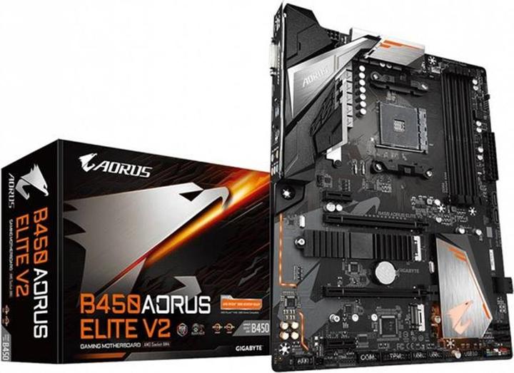 Actual product image Gigabyte B450 AORUS Elite V2 (AM4, AMD B450, ATX)