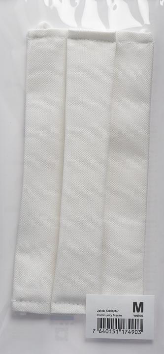 Produktbild Jakob Schlaepfer Testex Community Maske M weiss (1 x)