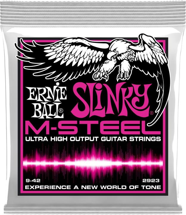 Ernie Ball Guitar strings 2923 Slinky M-Steel - Super 09-42, Too (6 x, Electric guitar, 0.04")