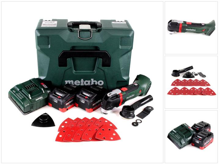 Actual product image Metabo MT 18 LTX battery multitool 18V ( 613021840 ) OIS-/Starlock-compatible + 2x battery 5,5Ah + charger