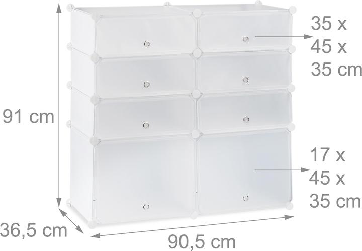 Productafbeelding Relaxdays Schoenenrek (94,5 x 36,5 x 91 cm)