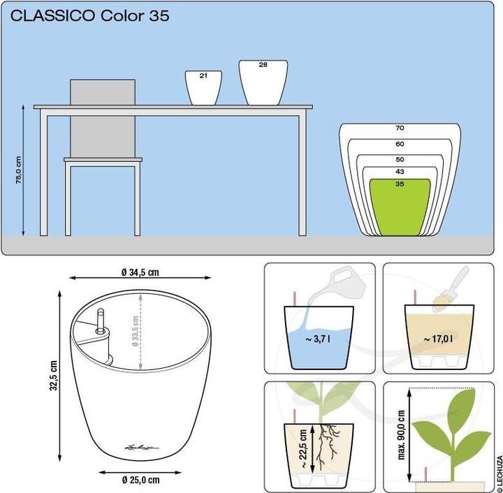 Actual product image Lechuza Classico Color (34.50 cm)