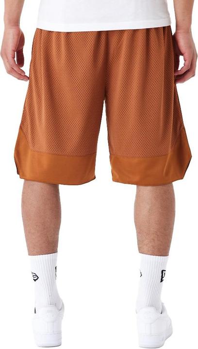 Actual product image New Era Overized Mesh Basketball Shorts earth brown (XL)