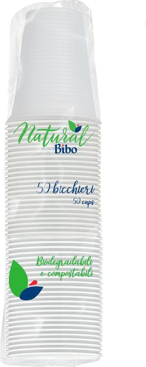 Produktbild Bibo 50 200ml biologisch abbaubare und kompostierbare Biokunststoffbecher (50 x)