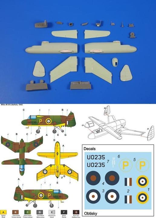 Actual product image Planet Models Miles M.35 Libellula