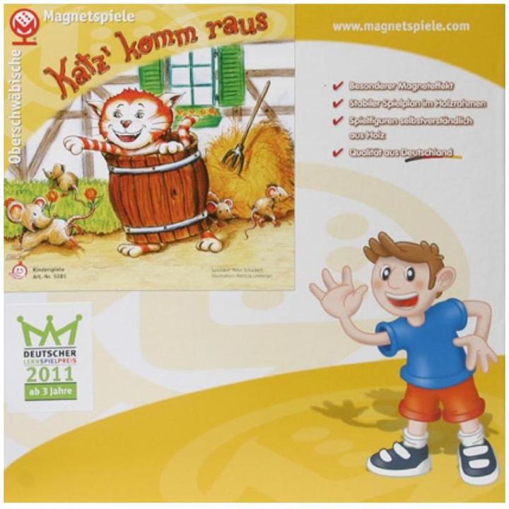 Produktbild Oberschwäbische Magnetspiele 65085 - Katz' komm raus, Brett-Figurenspiel, 2-4 Spieler, ab 4 Jahren (DE-Ausgabe) (Deutsch)