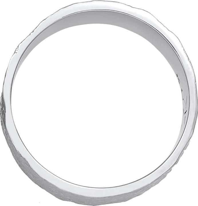 Actual product image Kuzzoi Ring Men Band Ring Organic Structure 925 Silver (62, 925 Silver)