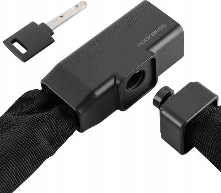 Produktbild Rockbros 32430708001 bicycle lock with key 0.97 m - black