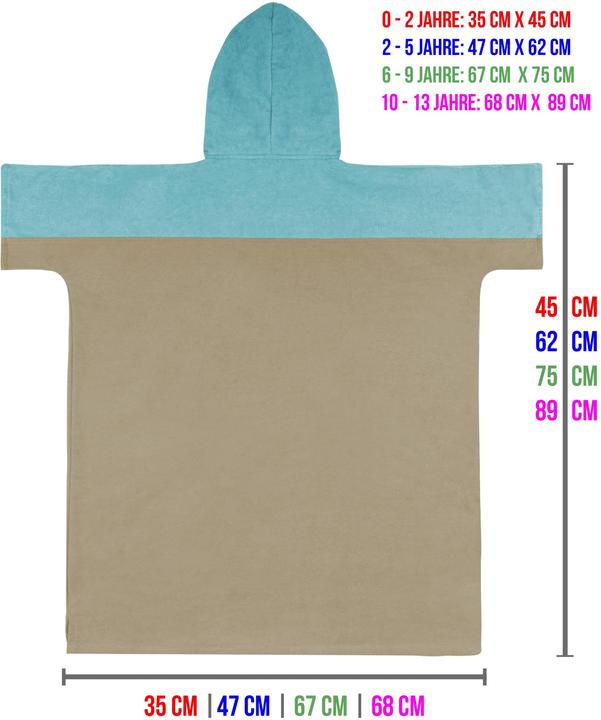 Actual product image Normani Children's Bathing Poncho Puwai (2, 3, 4, 5)