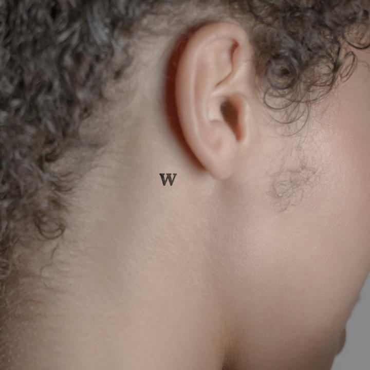 Image du produit minink Tatouage temporaire - Lettre minuscule : w