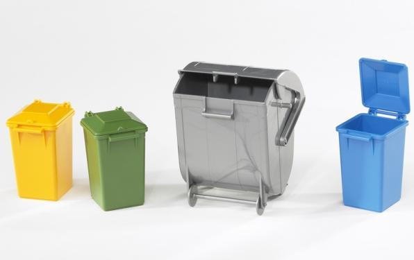 Image du produit Bruder Poubelle fixée