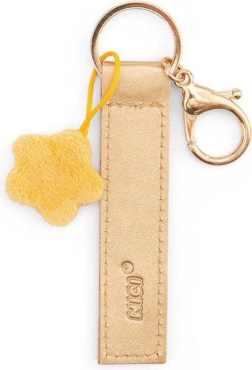 Actual product image Magni NICI Schlüsselanhänger Dein Glücksstern Kunstlederband mit Stern gold 10cm