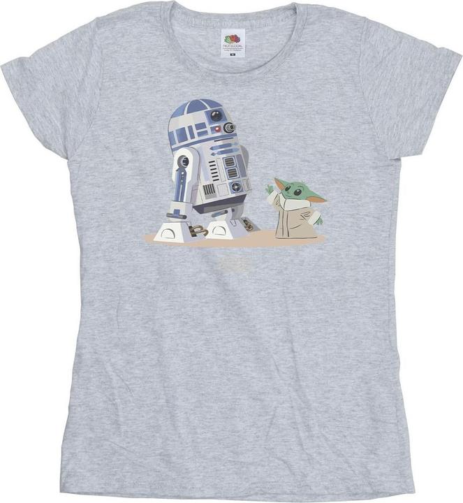 Star Wars The Mandalorian R2D2 And Grogu TShirt (S)