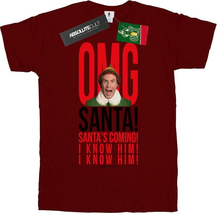 Elf OMG Santa I Know Him TShirt Jungen
