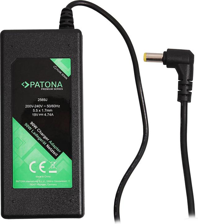 Produktbild Patona Premium Netzteil 19V 4,74A 90W f. Acer Travelmate 2400 2410 2430 2440 2490 (90 W)