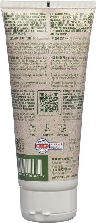 Produktbild Pure Production CBD Shampoo 600mg CBD (200 ml, Flüssiges Shampoo)