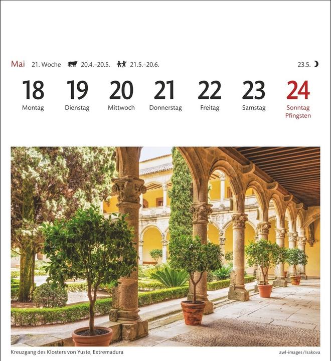 Produktbild Harenberg Spanien Sehnsuchtskalender 2026 - Wochenkalender mit 53 Postkarten (Deutsch)