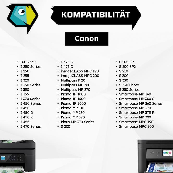 Produktbild Inkadoo kompatible Druckerpatronen als Ersatz zu Canon 6882A002 / BCI-24C (BK)
