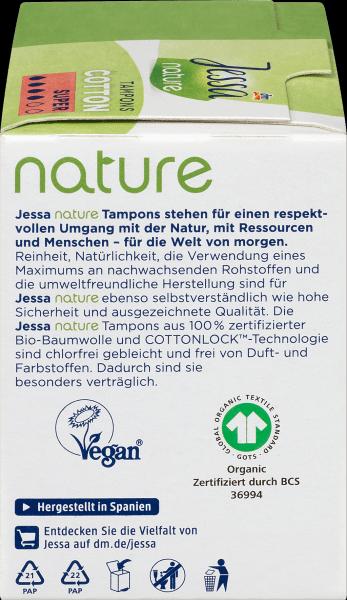Produktbild dm Jessa Tampons Cotton Super nature