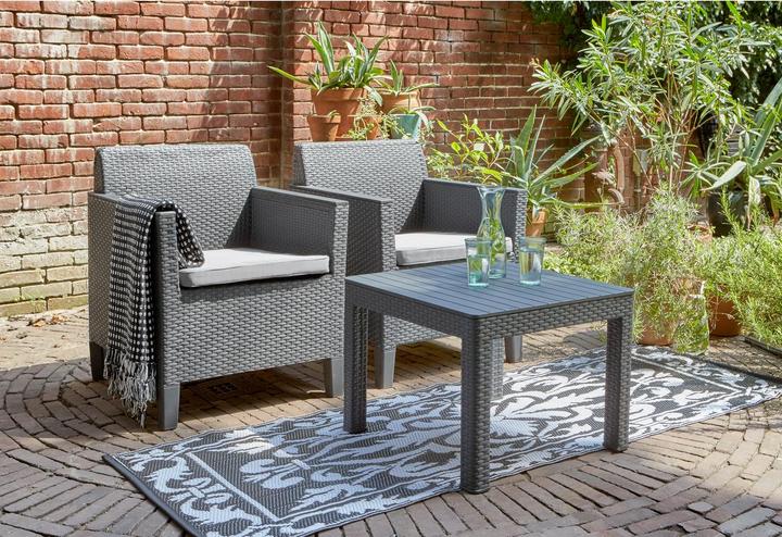 Image du produit Allibert Balkonset Orlando Balcony, Graphit, 2 Sitzplätze